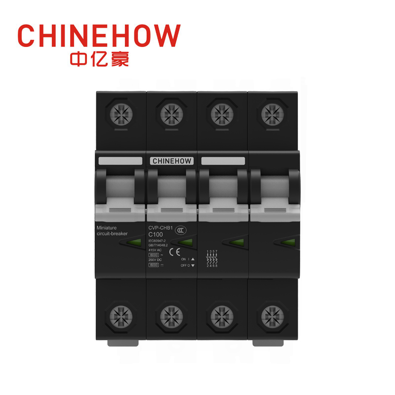 CVP-CHB1 系列 IEC 4P 黑色迷你微型断路器